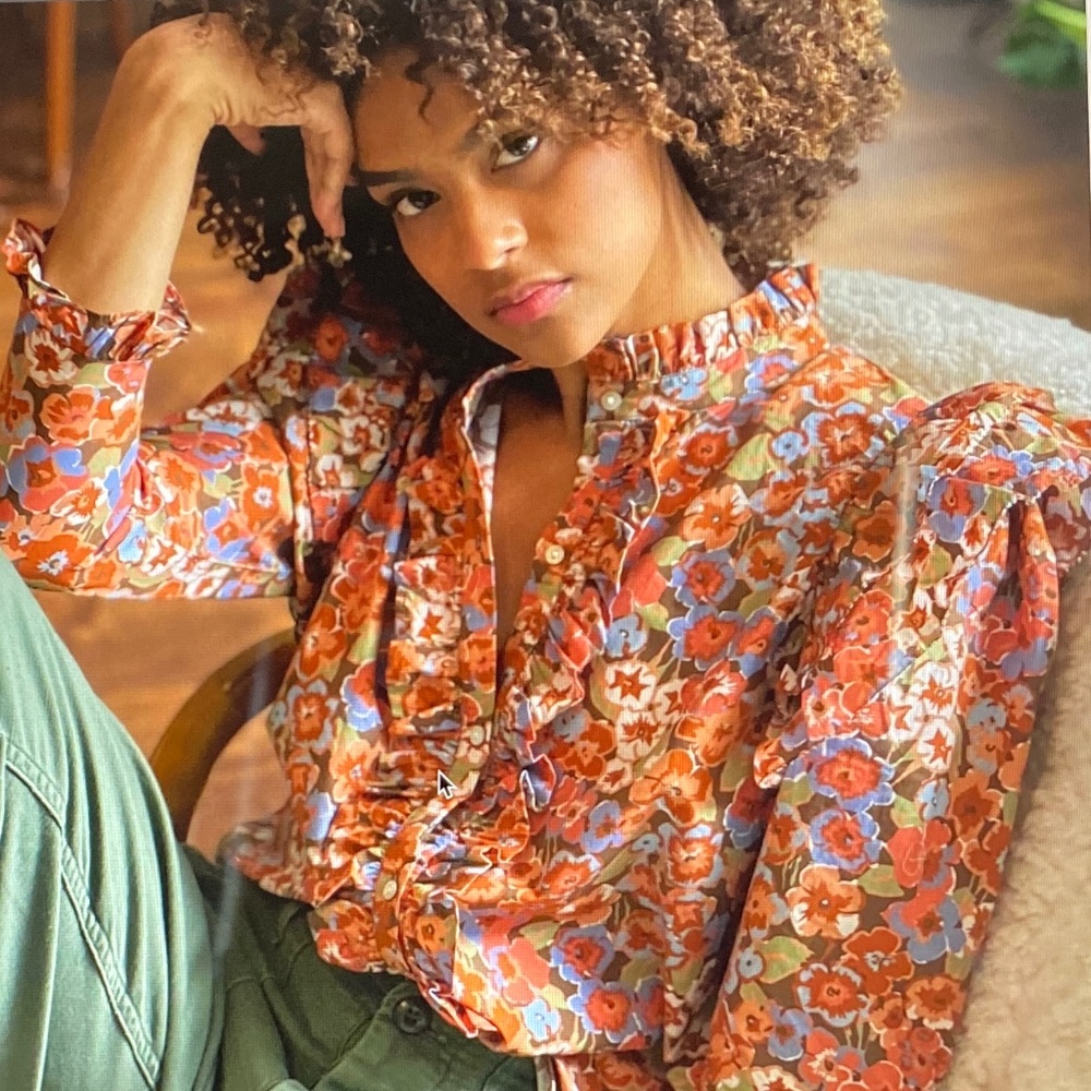 Love The Label Cotton Ruffled Blouse